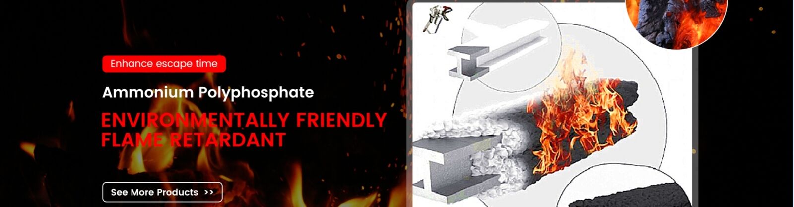 kualitas Ammonium Polyphosphate Flame Retardant pabrik